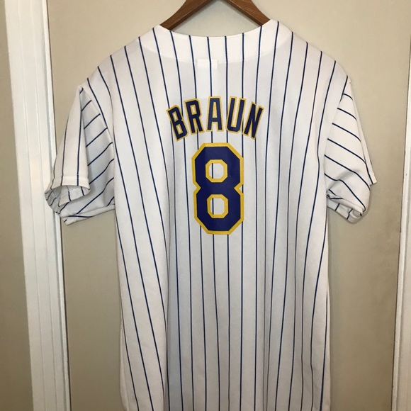 brewers pinstripe jersey